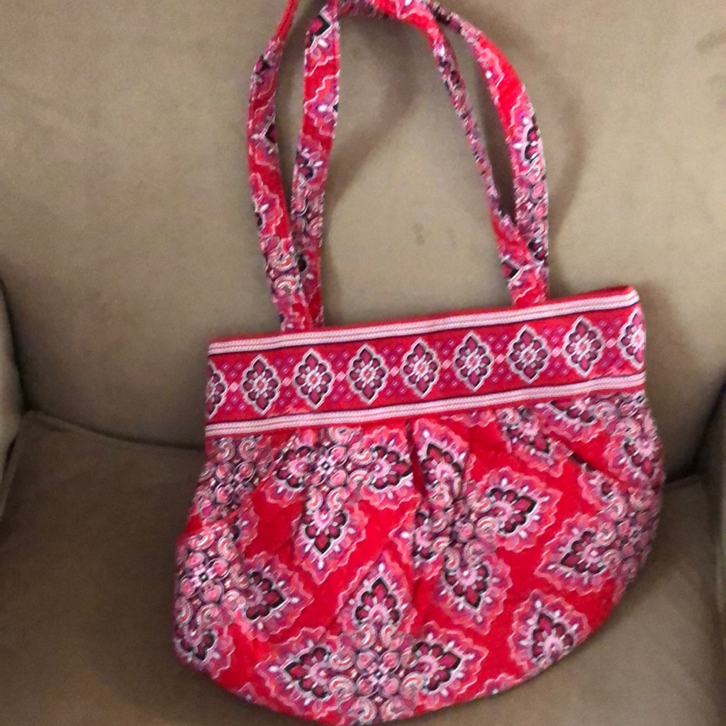 Red Pattern Vera Bag